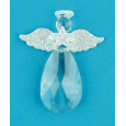 Anděl skleněný na zavěšení 7,5 cm