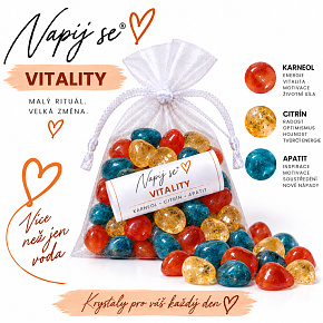 Napij se® vitality – výměnná minerální náplň | Karneol, Citrín, Apatit, 200 g