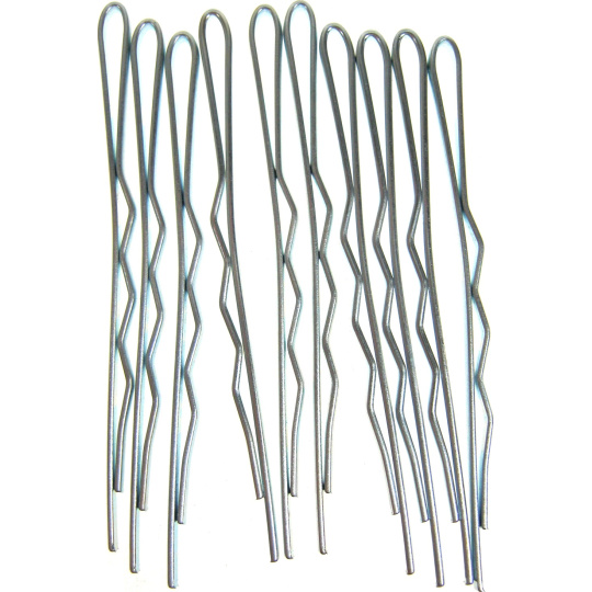 Duko Srebrne spinki do włosów 7 cm 10 sztuk 527N Duko Srebrne spinki do włosów 7 cm 10 sztuk 527N