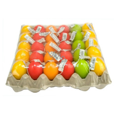 Vajíčko velikonoční svíčka 5,5 x 4,5 cm 1 kus různé barvy Vajíčko velikonoční svíčka 5,5 x 4,5 cm 1 kus různé barvy