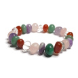 Čakrový náramek elastický přírodní kámen, 16 - 17 cm