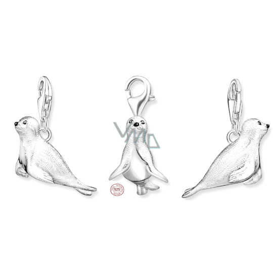 Charm Sterlingové stříbro 925 Lachtan, humří spona přívěsek na náramek zvíře Charm Sterlingové stříbro 925 Lachtan, humří spona přívěsek na náramek zvíře