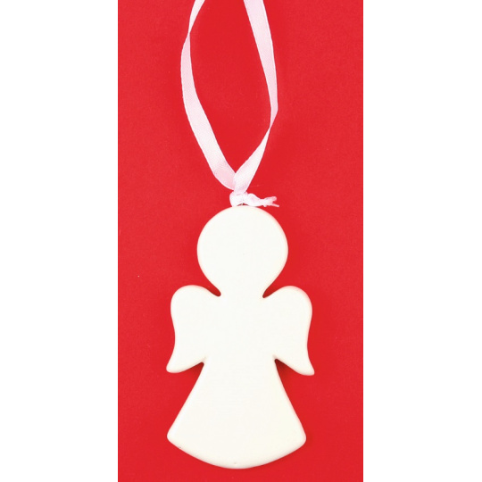 Anděl keramický na zavěšení 9 cm