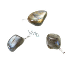 Labradorit Troml přívěsek, přírodní kámen, M cca 3 cm, 1 kus, kámen splněných snů