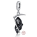 Charm Sterlingové stříbro 925 Smrt s kosou, přívěsek na náramek Halloween