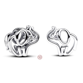 Charm Působivý slon, korálek na náramek zvíře