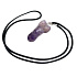Ametyst Penis amulet pro plodnost, přívěsek přírodní kámen ručně broušený 3 cm, kámen králů a biskupů