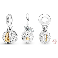 Charm Sterlingové stříbro 925 Král ovoce Durian otevíratelný, přívěsek na náramek, jídlo a pití