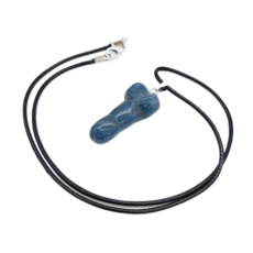 Aventurin modrý Penis amulet pro plodnost, přívěsek přírodní kámen ručně broušený 3 cm, kámen štěstí