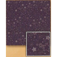 Nekupto Dárkový balicí papír 70 x 200 cm Vánoční Tmavě fialový, hvězdy