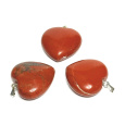 Jaspis červený Srdce přívěsek přírodní kámen 30 mm, kámen úplné péče