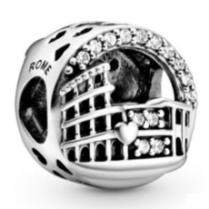 Charm Itálie, Řím - Koloseum, korálek na náramek cestování