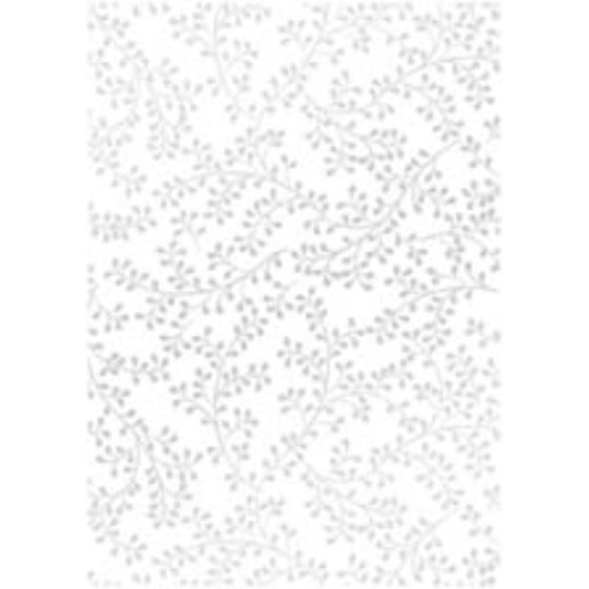 Ditipo Dárkový balicí papír 70 x 100 cm Trendy Colours bílý - stříbrné větvičky 2 archy