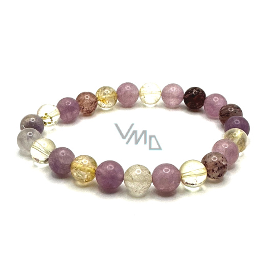 Kakoxen náramek elastický, přírodní kámen kulička 8 mm / 16 - 17 cm Kakoxen náramek elastický, přírodní kámen kulička 8 mm / 16 - 17 cm