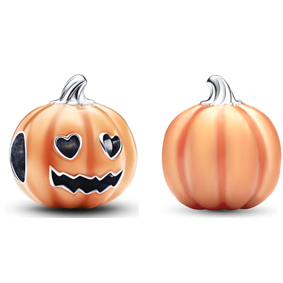 Charm Dýně, zářící ve tmě, luminozní korálek na náramek Halloween