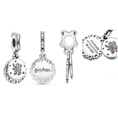 Charm Harry Potter - Nebelvír + zirkon, 2v1 přívěsek na náramek, film