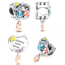 Charm Disney Lilo & Stitch - Ohana, rodina, korálek na náramek, film