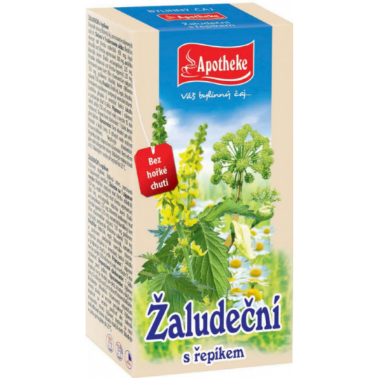 Apotheke Žaludeční s řepíkem bylinkový čaj podporuje normální trávení 20 x 1,5 g