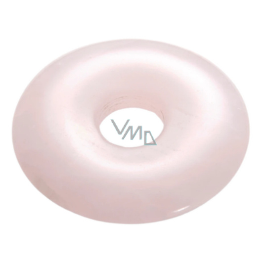 Růženín Donut přírodní kámen 30 mm, kámen lásky Růženín Donut přírodní kámen 30 mm, kámen lásky