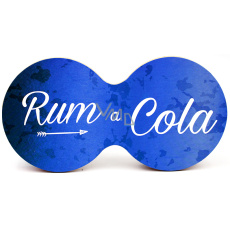 Nekupto Dvojtácek korkový podtácek Rum a cola 19 x 9,5 x 0,3 cm