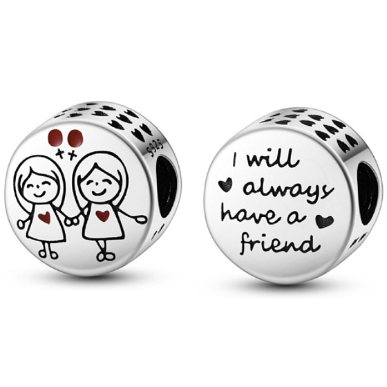 Charm Rodinné přátelství - sestry, korálek na náramek rodina