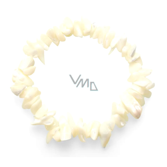 Perleť náramek elastický sekaný přírodní kámen 19 cm, AA kvalita, symbol ženskosti Perleť náramek elastický sekaný přírodní kámen 19 cm, AA kvalita, symbol ženskosti