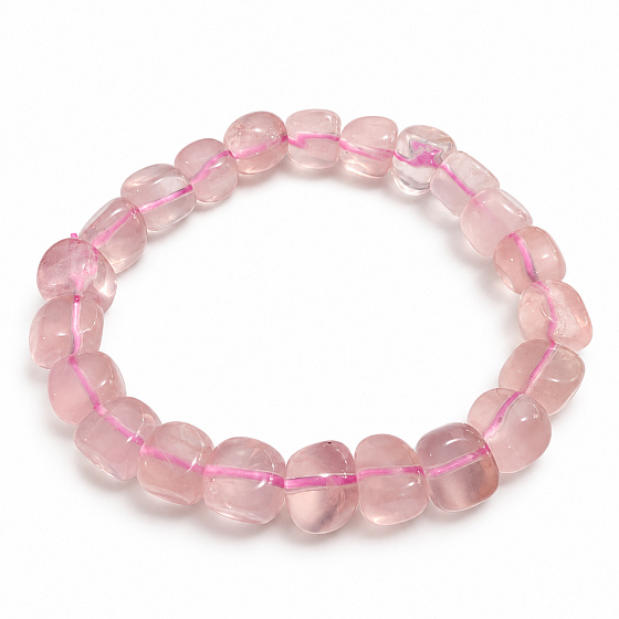 Křišťál čirý – elastický náramek, nepravidelné kostky 10–12 mm / 16 - 17 cm | Kámen kamenů