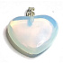 Opalit Srdce přívěsek syntetický kámen 2,2 cm 1 kus, kámen přání a naděje