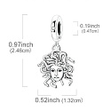 Charm Medúza | Síla, ochrana a ženská moc, přívěsek na náramek symbol