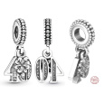 Charm Sterlingové stříbro 925 40 let lásky, 2v1 přívěsek na náramek výročí