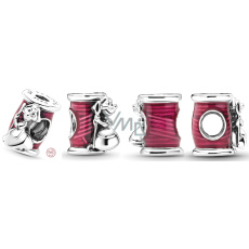 Charm Srebrny 925 Disney Kopciuszek - myszka Suzy z igłą i szpulą nici, koralik na bransoletkę film Charm Srebrny 925 Disney Kopciuszek - myszka Suzy z igłą i szpulą nici, koralik na bransoletkę film