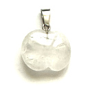 Kříšťál Jablko poznání přívěsek přírodní kámen 1,5 cm, kámen kamenů