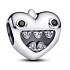 Charm Zamilovaný šibal s rošťáckým úsměvem srdce, přívěsek na náramek láska
