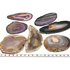 Achát Botswana šedý plátek, přírodní kámen 1 kus, přináší do života úspšchv