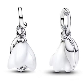 Charm Sněženka, Rozkvétá s odvahou, přívěsek na náramek příroda