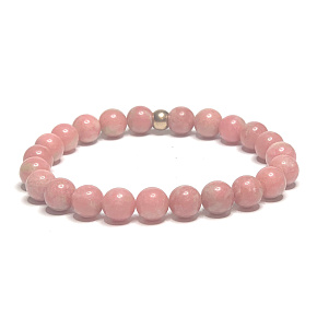 Thulit náramek elastický přírodní kámen, kulička 8 mm /16 - 17 cm, kámen ochrany Thulit náramek elastický přírodní kámen, kulička 8 mm /16 - 17 cm, kámen ochrany