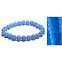 Jade Luminois Light Fosforeskující, modře svítí ve tmě, náramek elastický přírodní kámen, kulička 8 mm / 16 - 17 cm