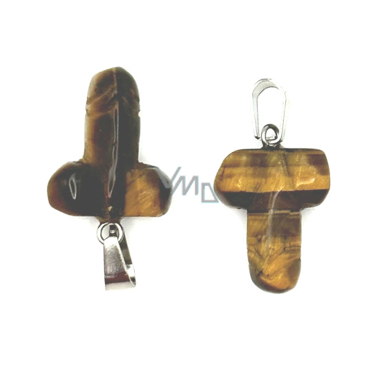 Tygří oko Penis pro štěstí, přívěsek přírodní kámen ručně broušený cca 11 x 22 mm, kámen slunce a země, přináší štěstí a bohatství Tygří oko Penis pro štěstí, přívěsek přírodní kámen ručně broušený cca 11 x 22 mm, kámen slunce a země, přináší štěstí a bohatství