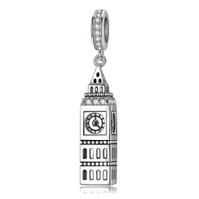Charm Anglie, Londýn - Big Ben, přívěsek na náramek cestování