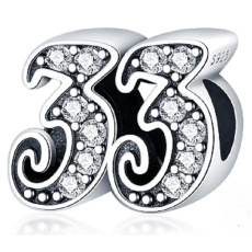 Charm 33 výročí, korálek na náramek Charm 33 výročí, korálek na náramek