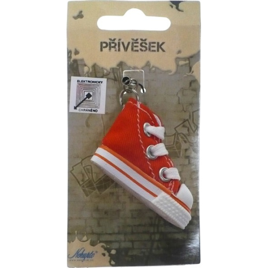 Nekupto Mobilní přívěšek Oranžová teniska 1 kus Nekupto Mobilní přívěšek Oranžová teniska 1 kus