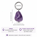 Ametyst – mini přívěsek z přírodního kamene cca 0,8–1,2 cm zlaté provedení | Talisman klidu a harmonie