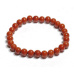 Jaspis červený náramek elastický přírodní kámen, kulička 6 mm / 16 - 17 cm, kámen úplné péče