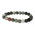 Heliotrop / Bloodstone matný náramek elastický přírodní kámen, kulička 8 mm / 16 -17 cm, kámen s obrovskou léčivou mocí