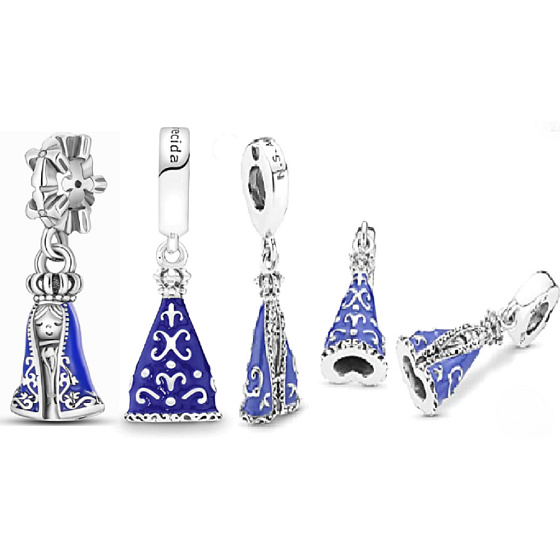 Charm Duchovní symbol, a Naše Paní z Aparecidy, přívěsek na náramek