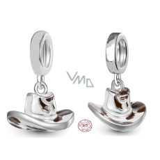 Charm Sterlingové stříbro 925 Kovbojský klobouk, přívěsek na náramek zájmy Charm Sterlingové stříbro 925 Kovbojský klobouk, přívěsek na náramek zájmy