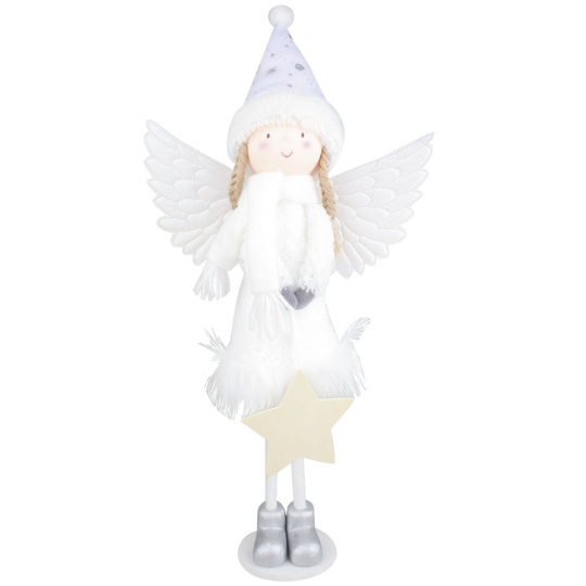 Anděl s hvězdou na postavení 41 cm