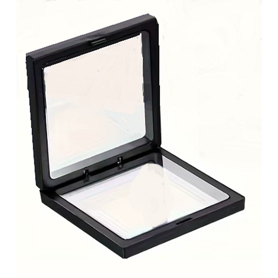 3D plovoucí rámeček s folií černý 7 x 7 cm