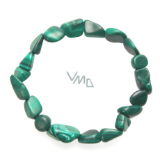 Malachit náramek elastický sekaný přírodní kámen 8 x 12 / 19 cm, kámen splněných přání Malachit náramek elastický sekaný přírodní kámen 8 x 12 / 19 cm, kámen splněných přání