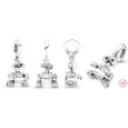 Charm Sterlingové stříbro 925 Disney Pixar Wall-E robot, přívěsek na náramek, film